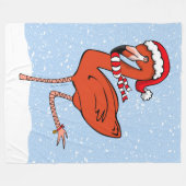 Sinterklaas Flamingo Fleece Deken (Voorkant (Horizontaal))