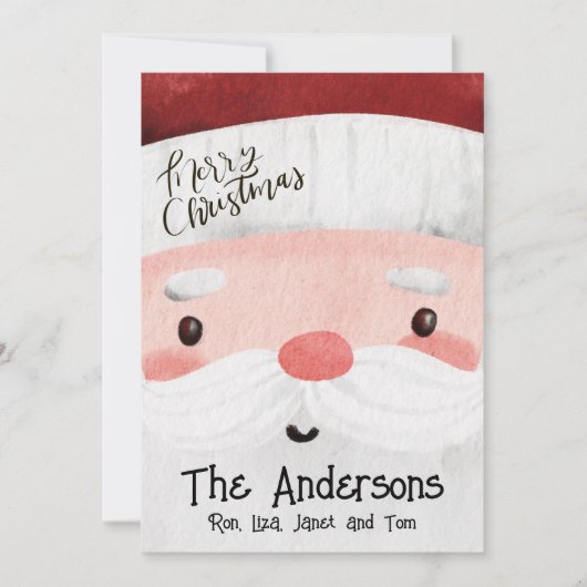 Sinterklaas Foto Gifts Vrolijke Kerstboom Feestdagenkaart (Voorkant)