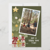 Sinterklaas Foto Gifts Vrolijke Kerstboom Feestdagenkaart (Achterkant)