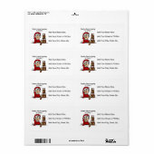 Sinterklaas gaat naar de stad etiket (Full Sheet)