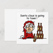 Sinterklaas gaat naar de stad feestdagenkaart (Voorkant / Achterkant)