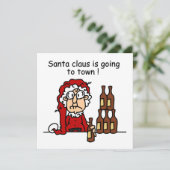 Sinterklaas gaat naar de stad feestdagenkaart (Staand voorkant)