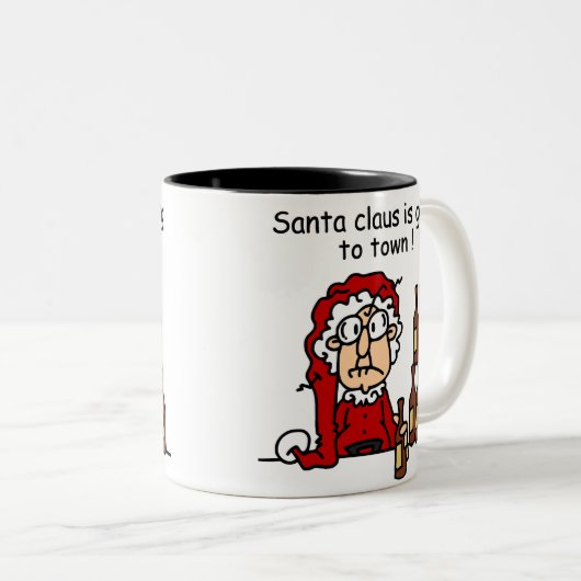 Sinterklaas gaat naar de stad tweekleurige koffiemok (Voorkant rechts)