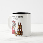 Sinterklaas gaat naar de stad tweekleurige koffiemok (Voorkant links)