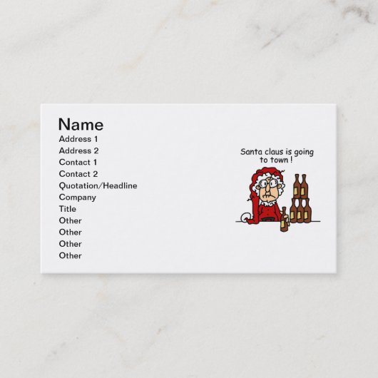 Sinterklaas gaat naar de stad visitekaartje (Voorkant)