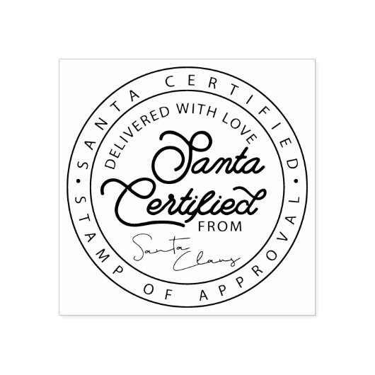 Sinterklaas Gecertificeerde Levering Goedkeuringsz Rubberstempel (Afrduk)