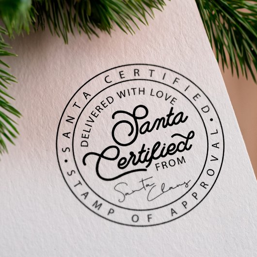 Sinterklaas Gecertificeerde Levering Goedkeuringsz Rubberstempel