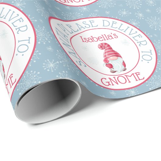 Sinterklaas gelieve aan Uw Gnome te leveren Cadeaupapier (Rol Hoek)