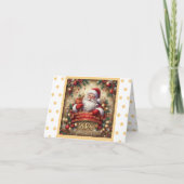 Sinterklaas Gelukkig Nieuwjaar goud gepersonalisee Kaart (Voorkant)