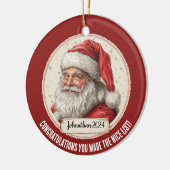 Sinterklaas gepersonaliseerde leuke lijst Ornament (Links)