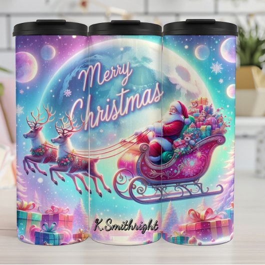 Sinterklaas' Geschenk in het maanlicht Thermosbeker