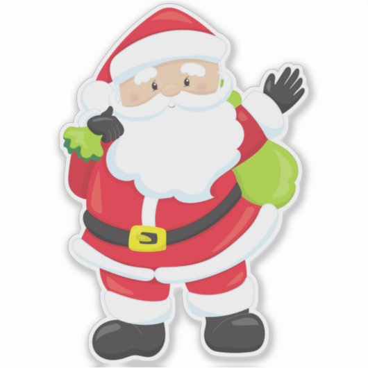 Sinterklaas, geschenken, Cadeaus, kerstmis, kerstm Sticker (Voorkant)