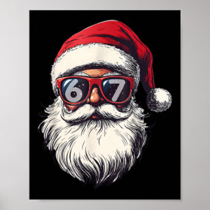 Sinterklaas Gezicht 67 Kerstmis Zes Zeven Bruh Mem Poster