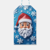 Sinterklaas Gezicht Kerstmis Vakantie Geschenk Lab Cadeaulabel (Voorkant)