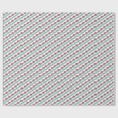 Sinterklaas Gezicht met Zonnebril Cadeaupapier (Vlak)