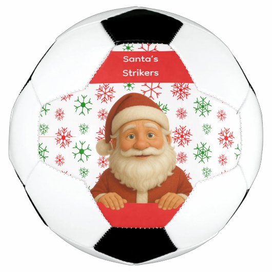 Sinterklaas Gezicht | Noorderpool Pret Kerst Voetb Voetbal (Voorkant)