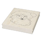  Sinterklaas gezicht rubberen stempel (Stempel)