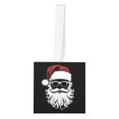 Sinterklaas Gezicht Zonnebril Met Pet Baard Xmas Decoratie (Voorkant)