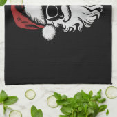 Sinterklaas Gezicht Zonnebril Met Pet Baard Xmas Theedoek (Gevouwen)