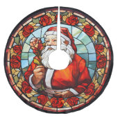  Sinterklaas Glas in lood Rozen Kerstmis Kerstboom Rok (Voorkant)