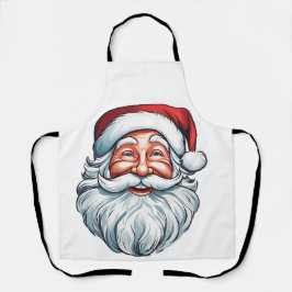 Sinterklaas glimlachend gezicht schort