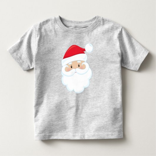 Sinterklaas, glimlachende kerstman, kerstman, kers kinder shirts (Voorkant)