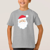 Sinterklaas, glimlachende kerstman, kerstman, kers t-shirt (Voorkant)