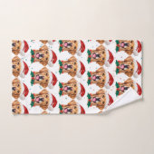 Sinterklaas Golden Retriever Kerstmis Handdoek (Handdoek)