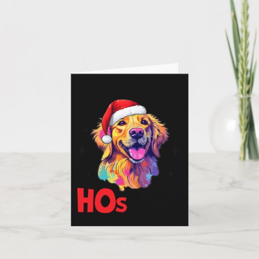Sinterklaas Gouden Retriever Hond Er Zijn Wat Hoer Kaart (Voorkant)
