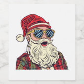 Sinterklaas - Grappig Wijn Etiket (Enkel label)