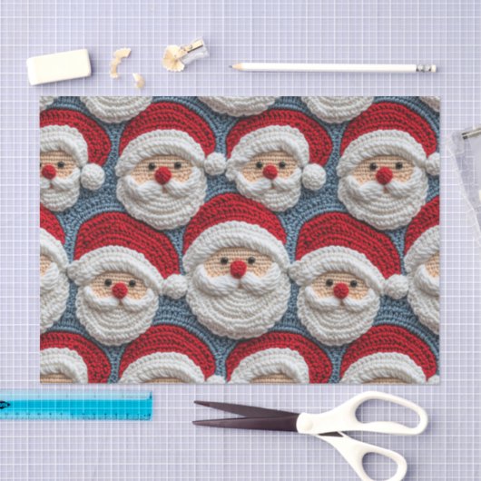 Sinterklaas haakpatroon tissuepapier (Craft)