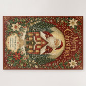 Sinterklaas' Haardvuur Groet Legpuzzel (Horizontaal)
