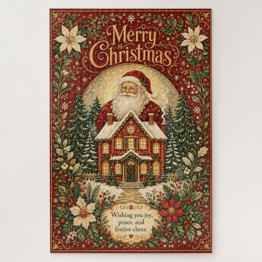 Sinterklaas' Haardvuur Groet Legpuzzel (Verticaal)