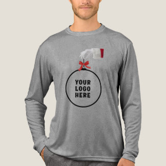 Sinterklaas Hand met Ornament en Logo Donker Tri-Blend Shirt