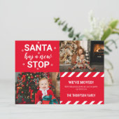 Sinterklaas heeft een nieuwe stop Wij zijn verhuis Feestdagenkaart (Staand voorkant)