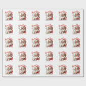 Sinterklaas heeft het juiste idee Funny Christmas Cadeaupapier (Vlak)