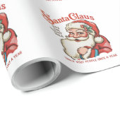 Sinterklaas heeft het juiste idee Funny Christmas  Cadeaupapier (Rol Hoek)