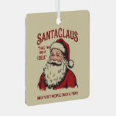 Sinterklaas heeft het juiste idee voor een grappig metalen ornament (Voorkant Rechts)