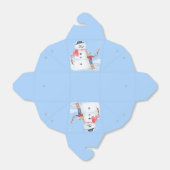 Sinterklaas Helper Bouw Een Gekke Sneeuwman Bedankdoosjes (Uitgevouwen)