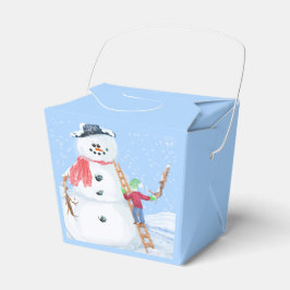 Sinterklaas Helper Bouw Een Gekke Sneeuwman Bedankdoosjes