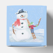 Sinterklaas Helper Bouw Een Gekke Sneeuwman Bedankdoosjes (Bovenkant)