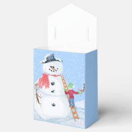 Sinterklaas Helper Bouw Een Gekke Sneeuwman Bedankdoosjes