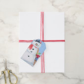 Sinterklaas Helper Bouw Een Gekke Sneeuwman Cadeaulabel (Met Touw)