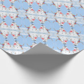 Sinterklaas Helper Bouw Een Gekke Sneeuwman Cadeaupapier (Hoek)