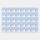 Sinterklaas Helper Bouw Een Gekke Sneeuwman Inpakpapier Vel (Voorkant)