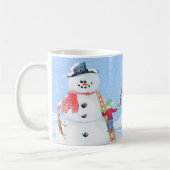 Sinterklaas Helper Bouw Een Gekke Sneeuwman Koffiemok (Links)