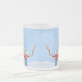 Sinterklaas Helper Bouw Een Gekke Sneeuwman Matglas Koffiemok (Center)