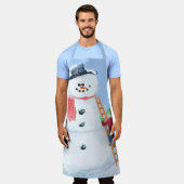 Sinterklaas Helper Bouw Een Gekke Sneeuwman Schort (Gedragen)