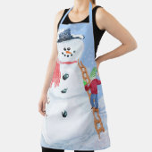 Sinterklaas Helper Bouw Een Gekke Sneeuwman Schort (Insitu)