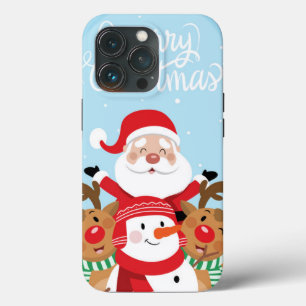Sinterklaas, herten en snowman Case-Mate iPhone case